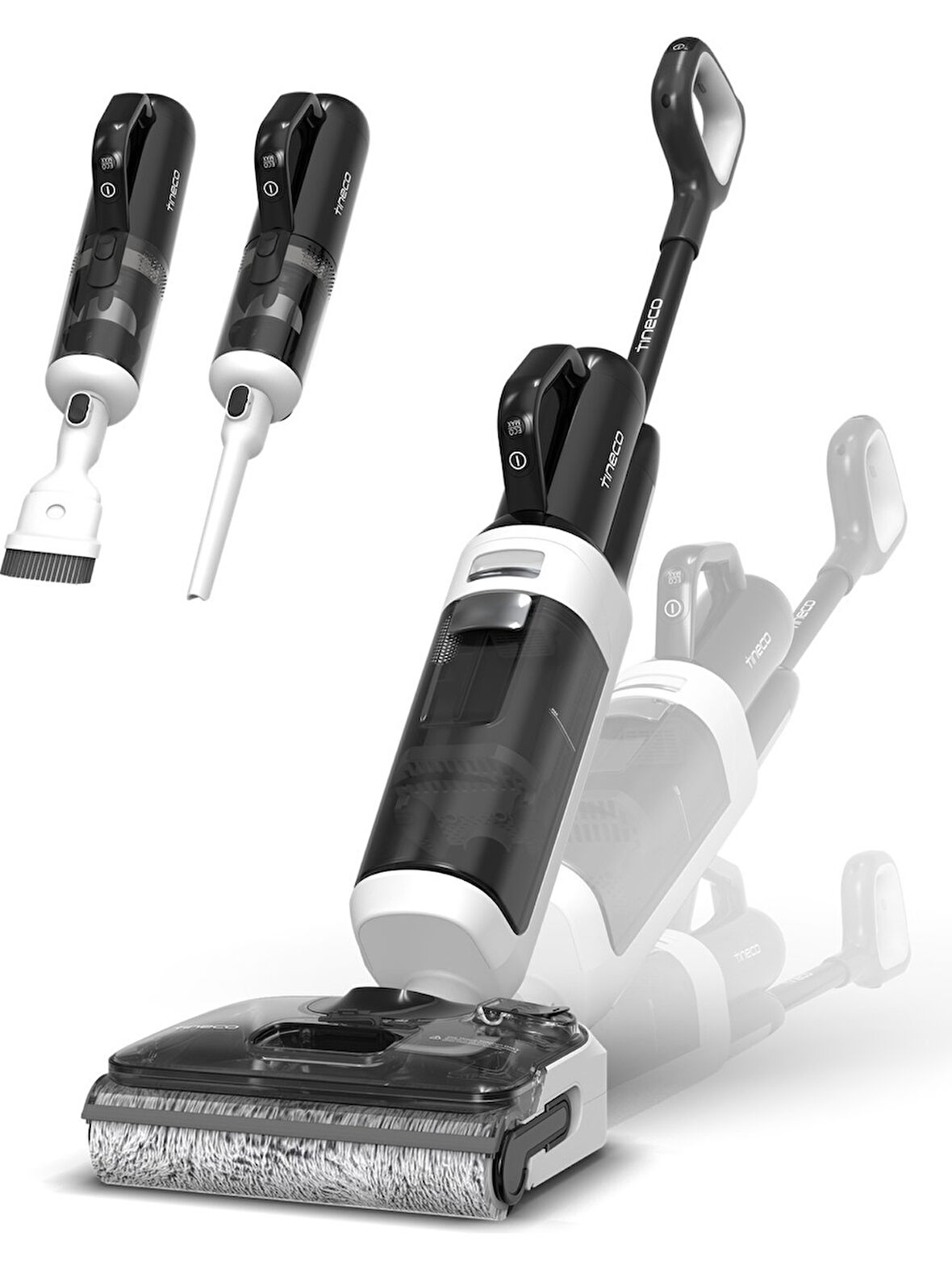 Tineco Floor One Switch S6 Stretch Kablosuz Akıllı Islak Kuru Elektrikli Süpürge, Zemin Temizleyici Paspas, 21KPA Güçlü Emiş, Çoklu Yüzey Için 5i1 Arada Süpürge