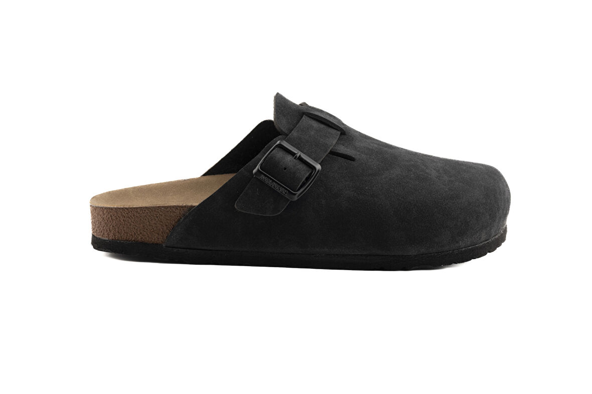 Kadın Ortopedik Yumuşak Tabanlı Terlik Önü Kapalı Paslanmaz Tokalı Kaymaz Sabo Ev Dışarı Terliği