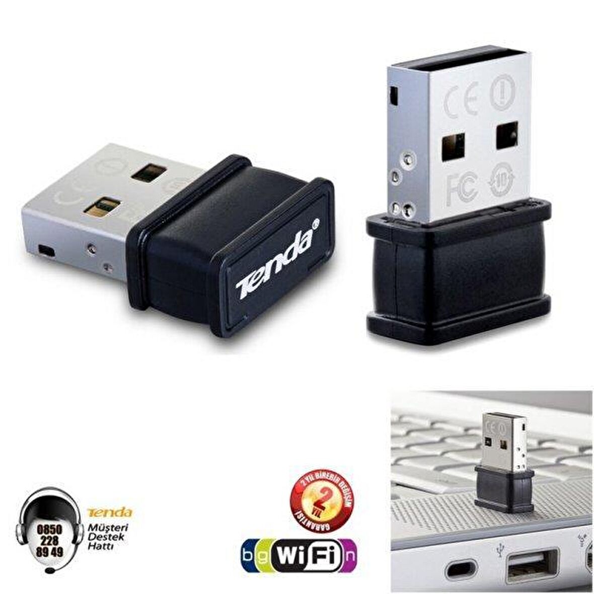 Tenda W311MI 150MBPS 2.4ghz USB Kablosuz Adaptör