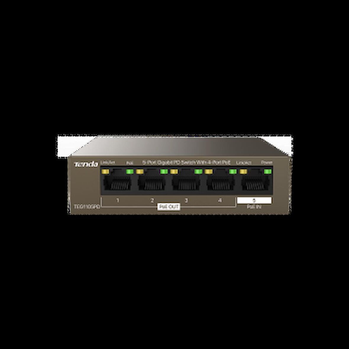 TENDA TEG1105PD 5PORT 10/100/1000 POE SWITCH