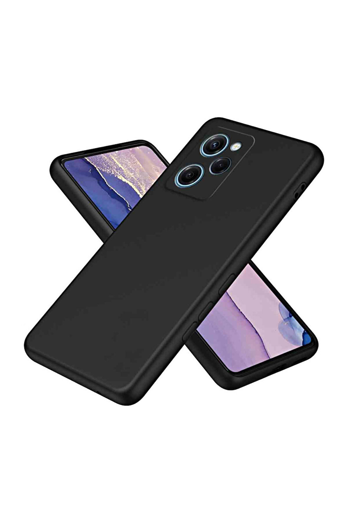 Poco X5 Pro 5G Uyumlu Fuchsia Nano İçi Kadife Silikon Telefon Kılıfı