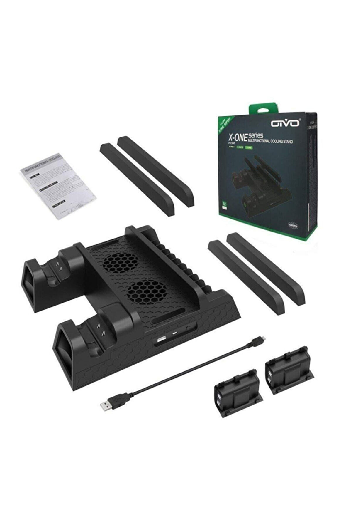 Xbox One Stand Fanlı Şarj Göstergeli Bataryalı Dock Xbox One X S