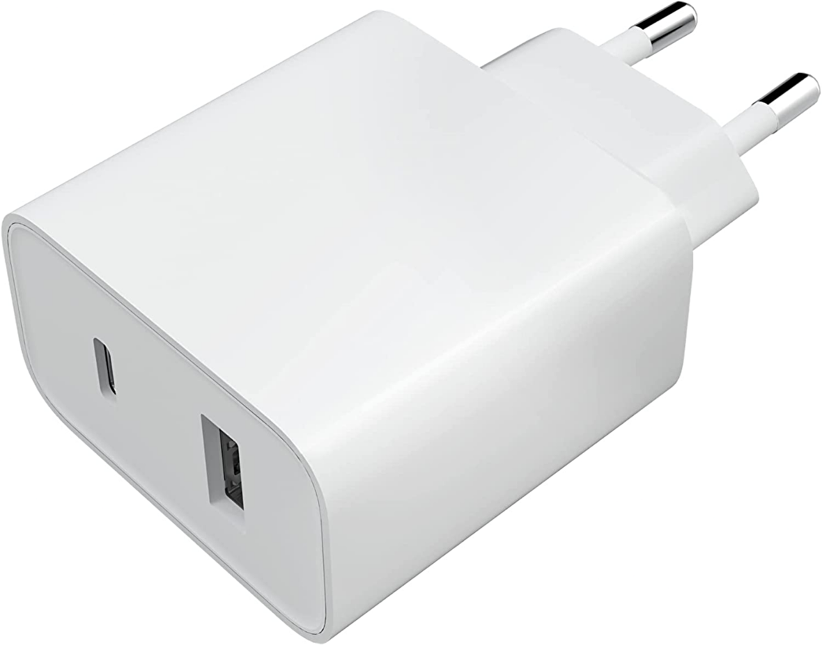 XİAOMİ Mİ USB + TYPE-C GİRİŞLİ 33W ŞARJ CİHAZI, ŞARJ ADAPTÖRÜ, BEYAZ