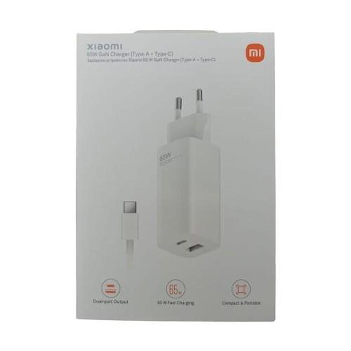 Xiaomi Type-C 65 Watt Hızlı Şarj Aleti Beyaz