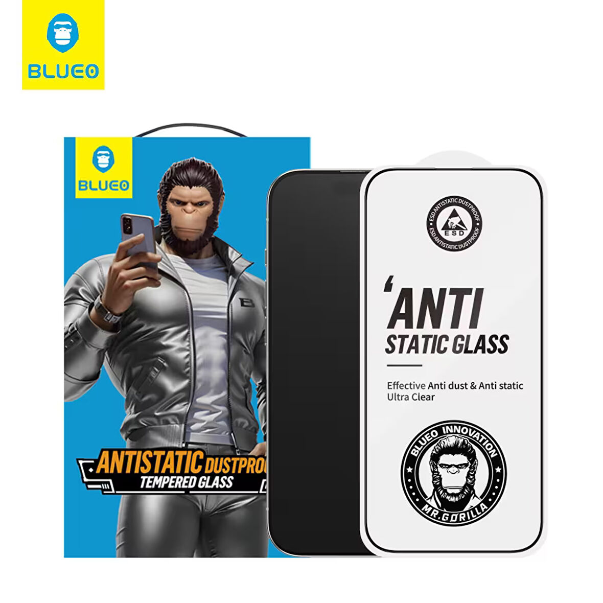 Anti Static HD iPhone 14 Plus Uyumlu Toz Çizilme Parmak izi Önleyici Full Cam Ekran Koruyucu