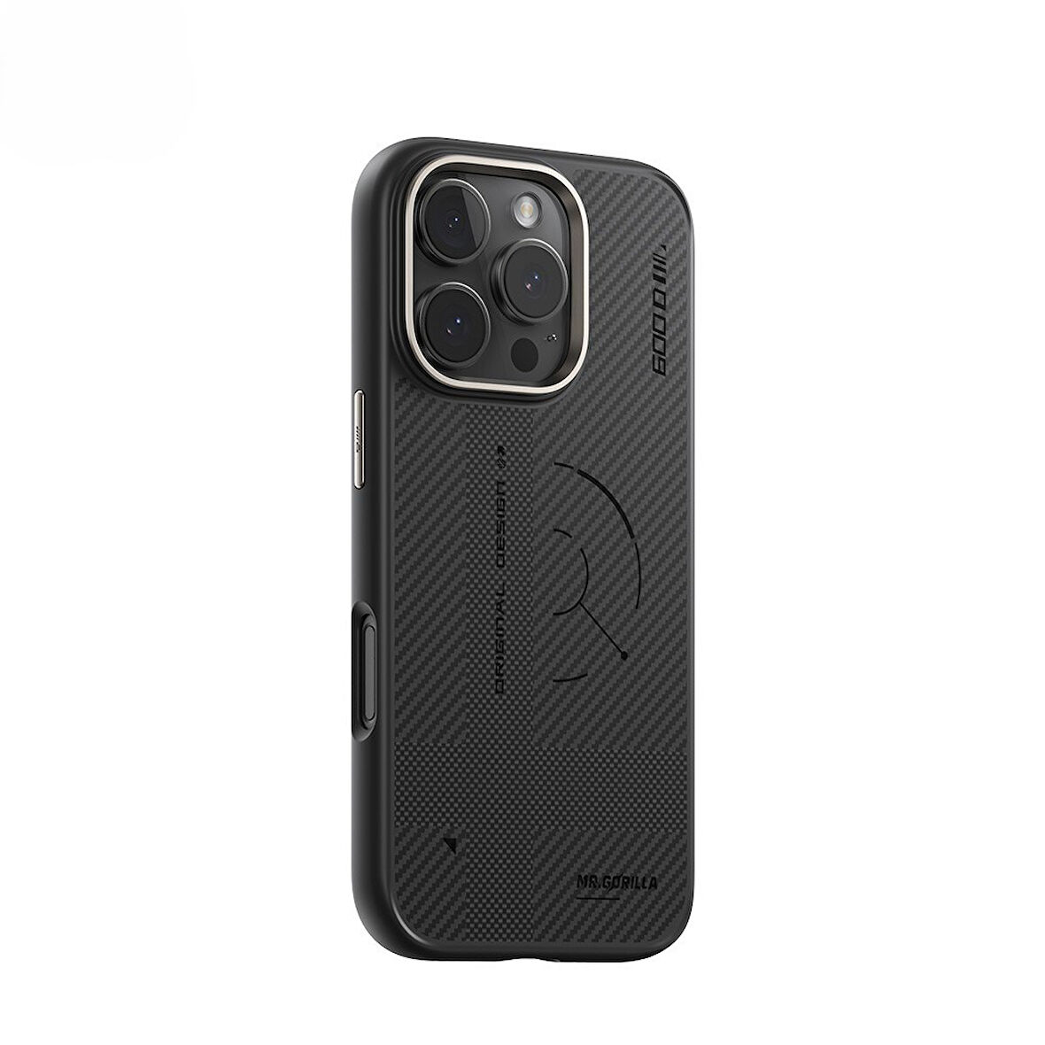Blueo iPhone 16 Pro Bi-Texture Magnetic 600D Magsafe Armor Aramid Fiber Telefon Kılıfı