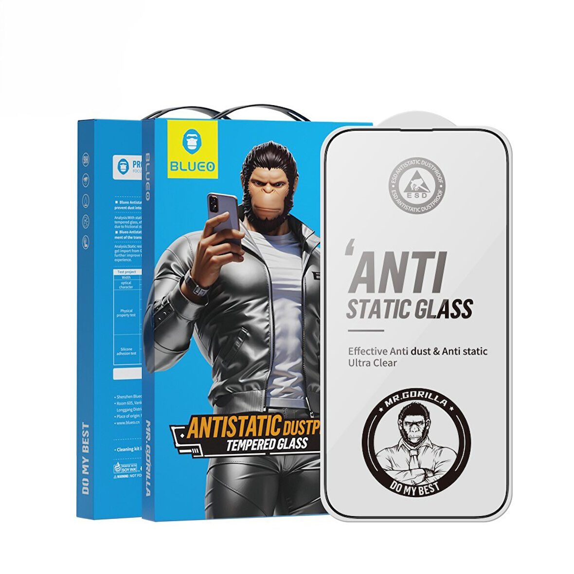 Blueo Samsung A54 / S23FE Uyumlu Full Cover Anti-Static Cam Ekran Koruyucu