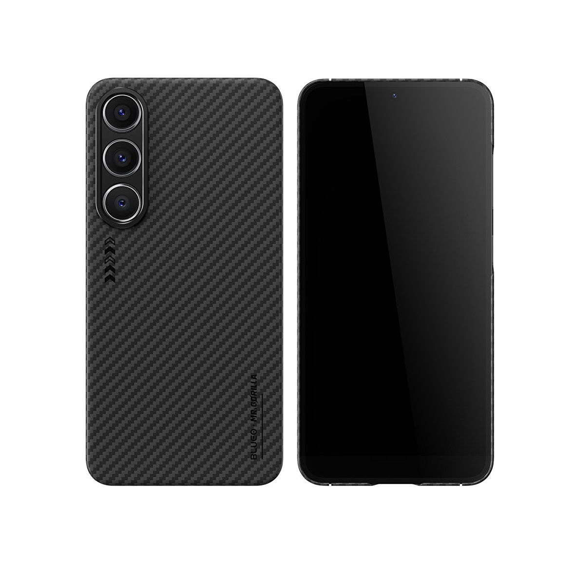 Blueo Sam S24+ Plus Uyumlu Punk Armor Aramid Fiber Anti-Drop Kılıf 600D Telefon Kılıfı