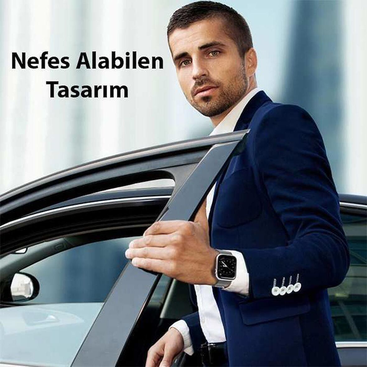 Dux Ducis Apple Watch Uyumlu 42-44-45MM için Milanese Premium Milano Loop Kayış Kordon 