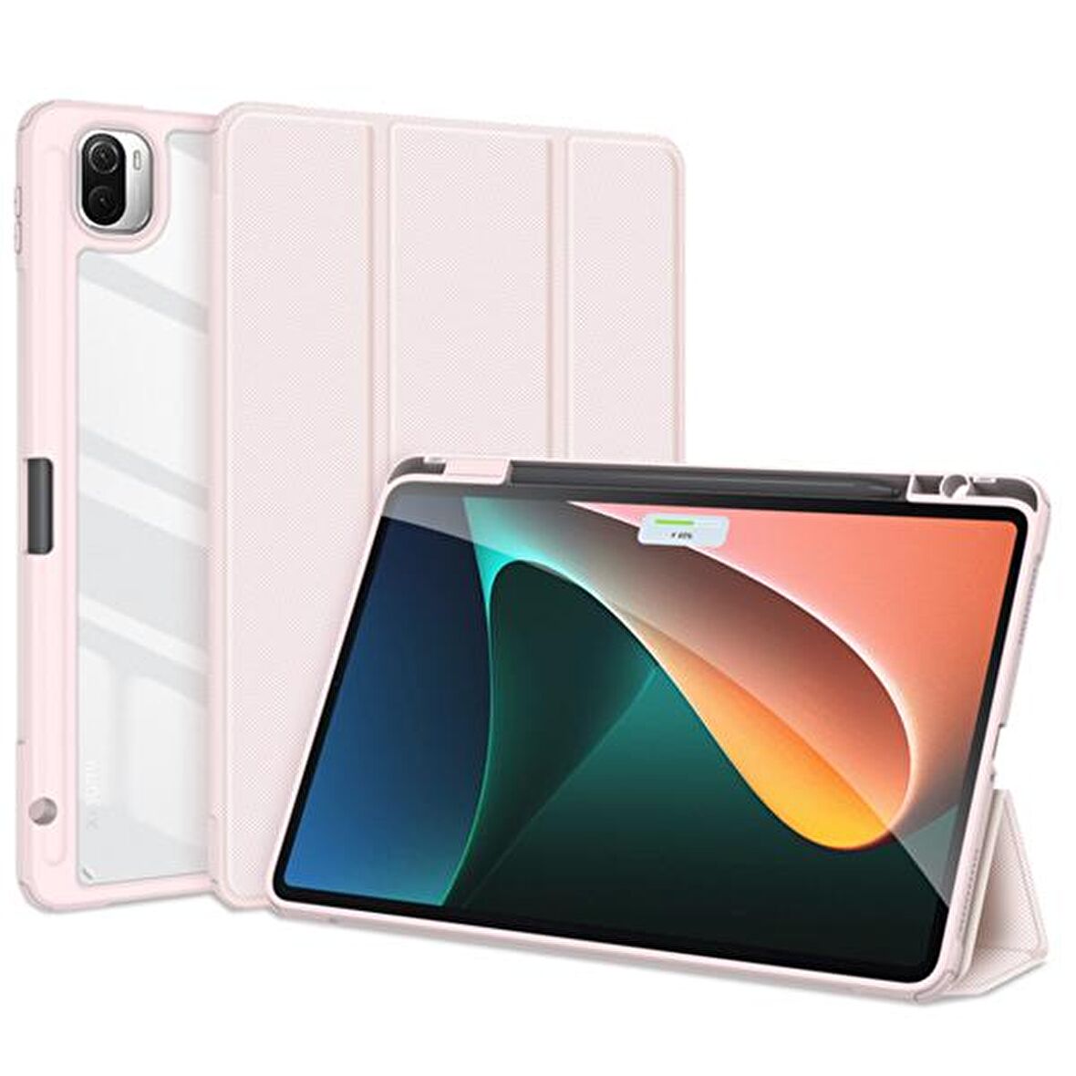 Dux Ducis Xiaomi Mi Pad 5 - 5 Pro Kılıf Kalem Bölmeli Toby Series PEMBE