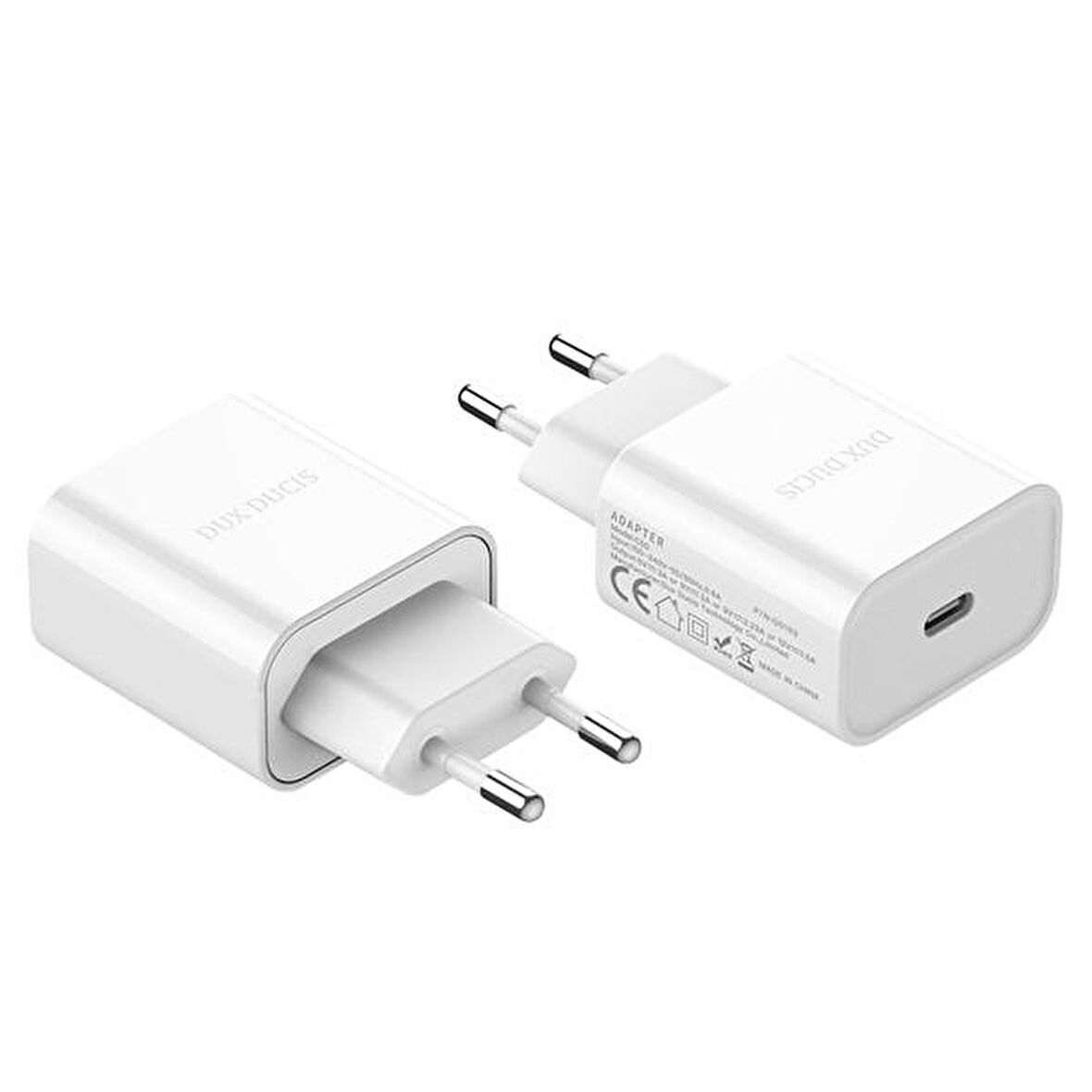 Dux Ducis C50 USB 20 Watt Hızlı Şarj Aleti Beyaz
