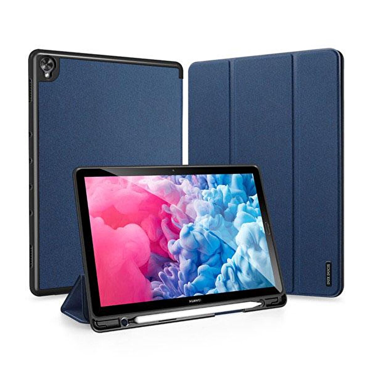 DUX DUCİS Huawei MatePad Pro 10.8 Kılıf Kalem Yerli Soft Tpu Mıknatıslı Domo Kılıf MediaPad M6 MAVİ