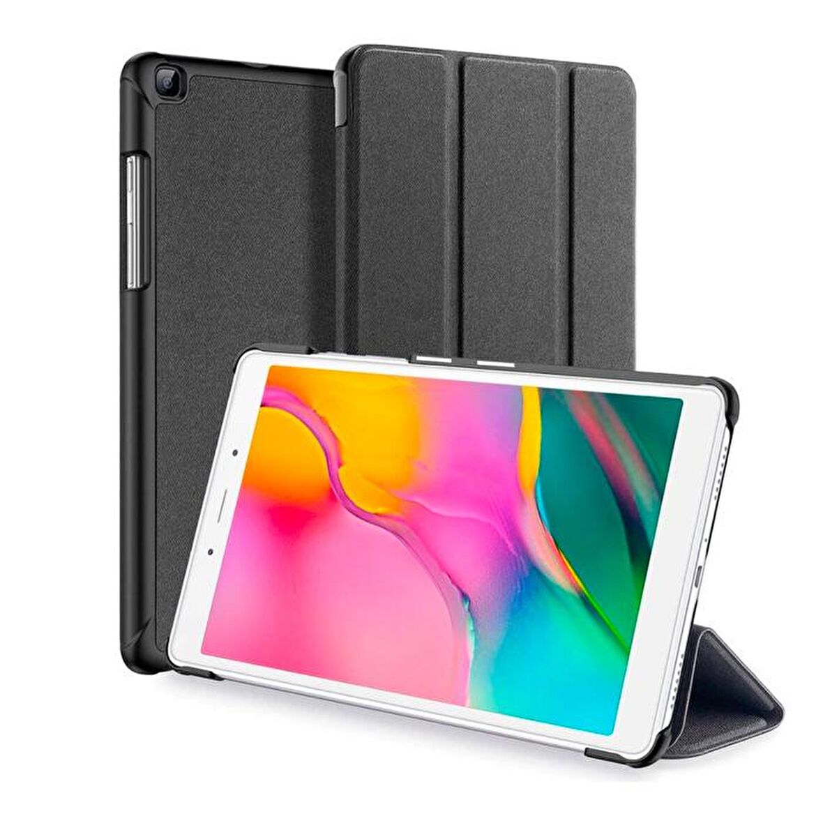 DUX DUCIS SM Galaxy Tab A 8.0 (2019) T290-T295 Kılıf Mıknatıslı Domo Series SİYAH