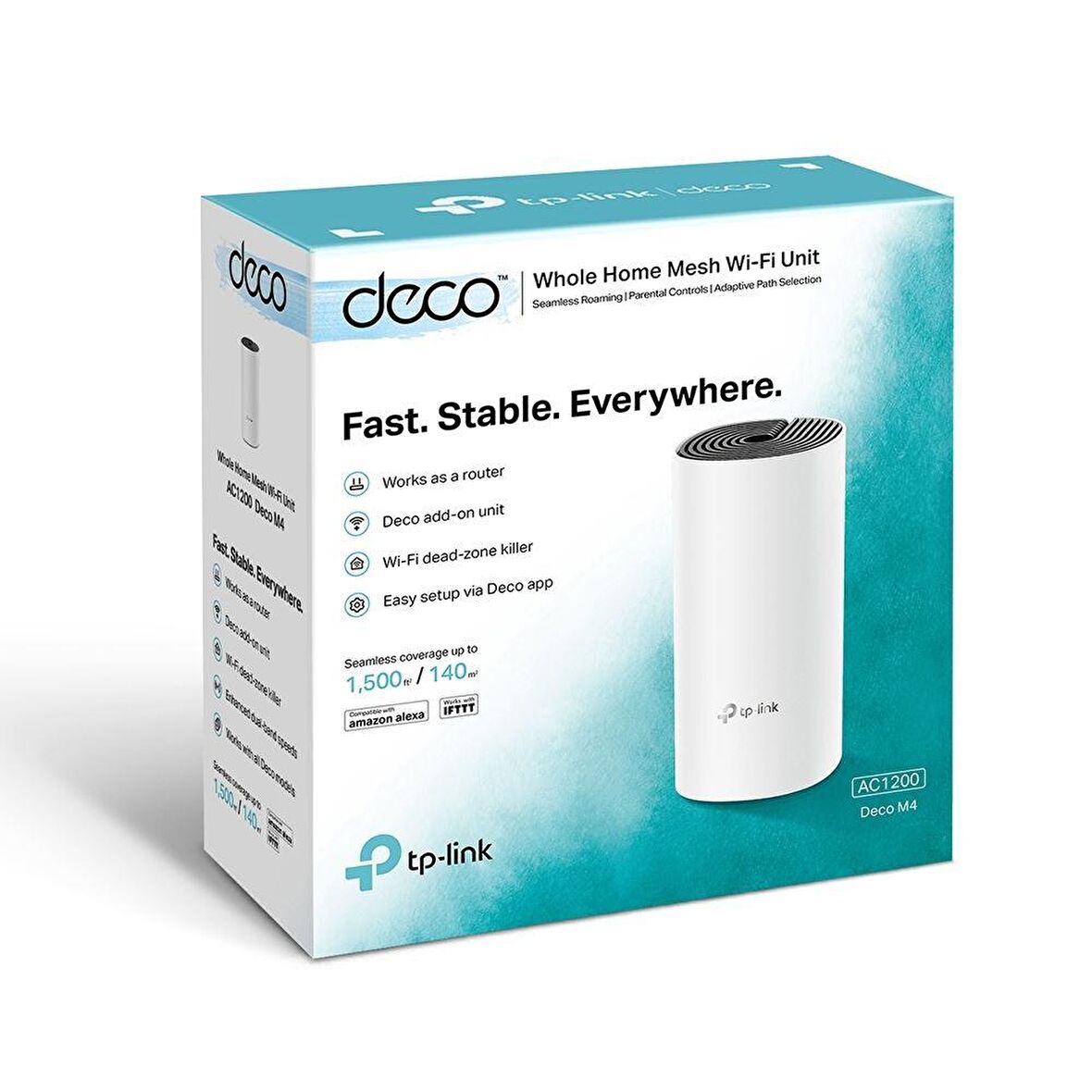 TP-LINK DECO M4 1200 MBPS EV WI-FI SİSTEMİ (TEKLİ PAKET)