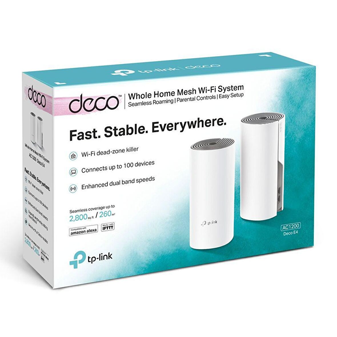 TP-LINK DECO E4 1200 MBPS TÜM EVİ KAPSAYAN MESH WI-FI SİSTEMİ (ÜÇLÜ PAKET)