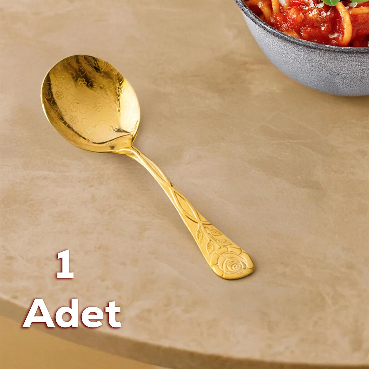 Porsima 5217 Metal Gold Sos Kaşığı 13cm