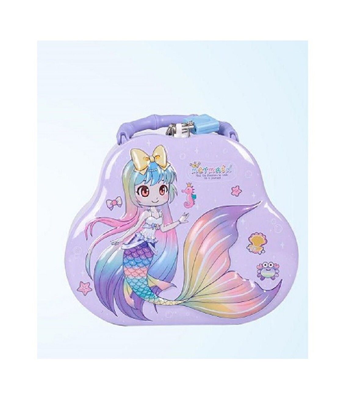 14 cm Asma Kilitli Metal  Deniz Kızı Kumbara  2809