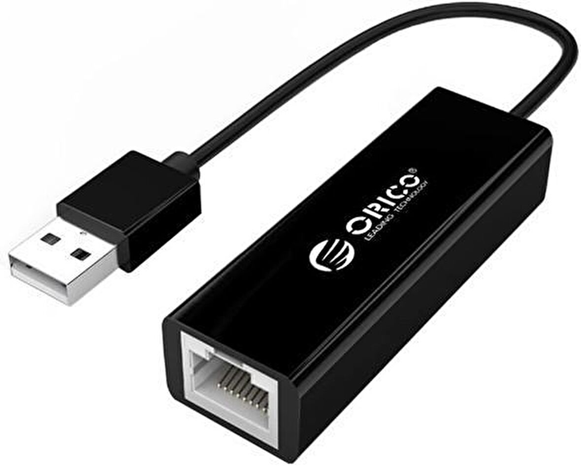 Orico USB 2.0 100Mbps RJ45 Ethernet Dönüştürücü Adaptör Siyah