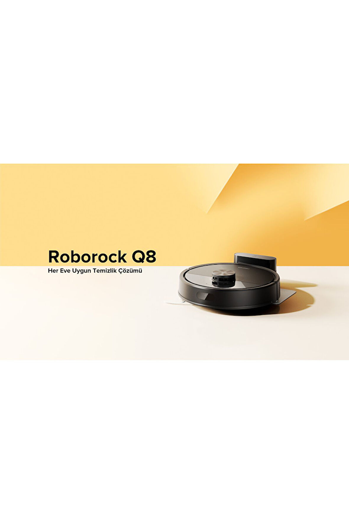Q8 Akıllı Robot Süpürge Siyah