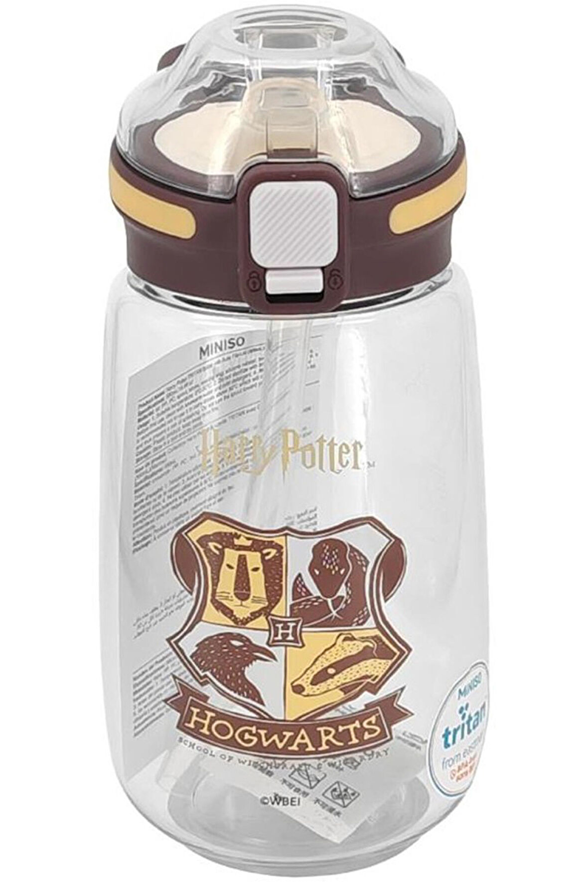 Harry Potter Lisanslı Otomatik Kapaklı Tritan Suluk (580ml)