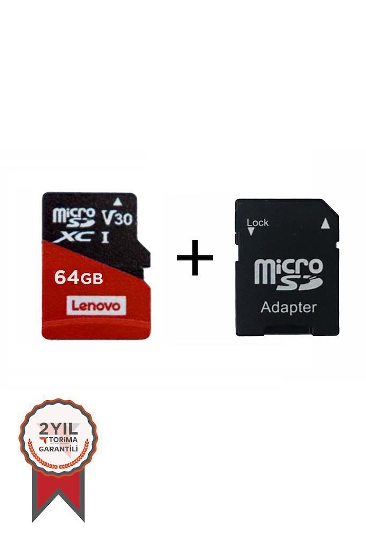 Lenovo K105 64 GB Micro SDHC Hafıza Kartı SD Adaptör Dahil