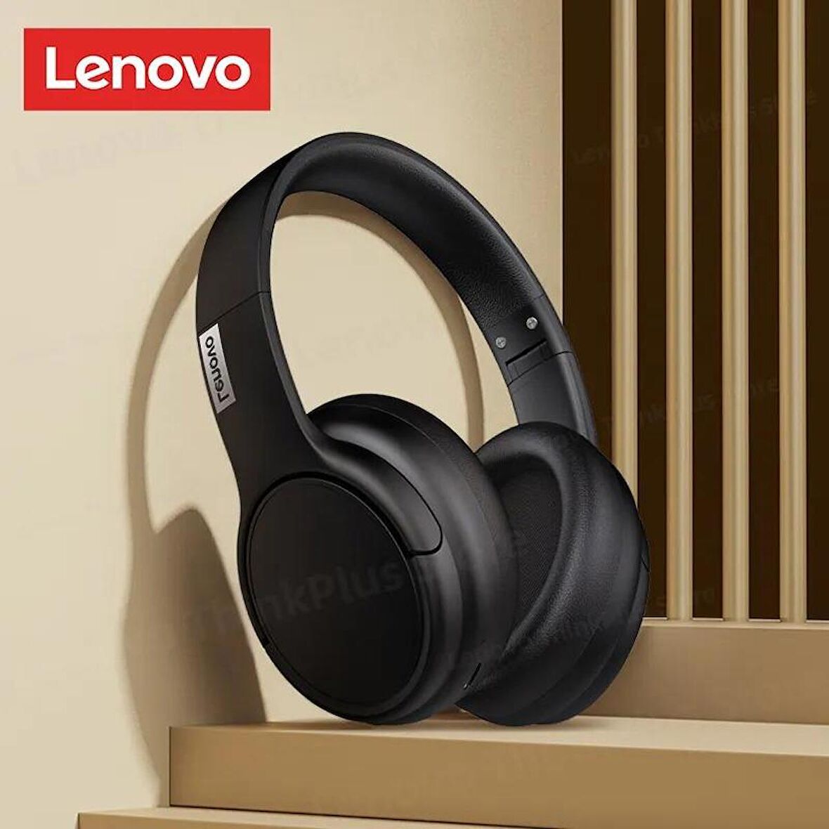 Lenovo Thinkplus TH20 Kablosuz Bluetooth Kulaküstü Kulaklık Siyah