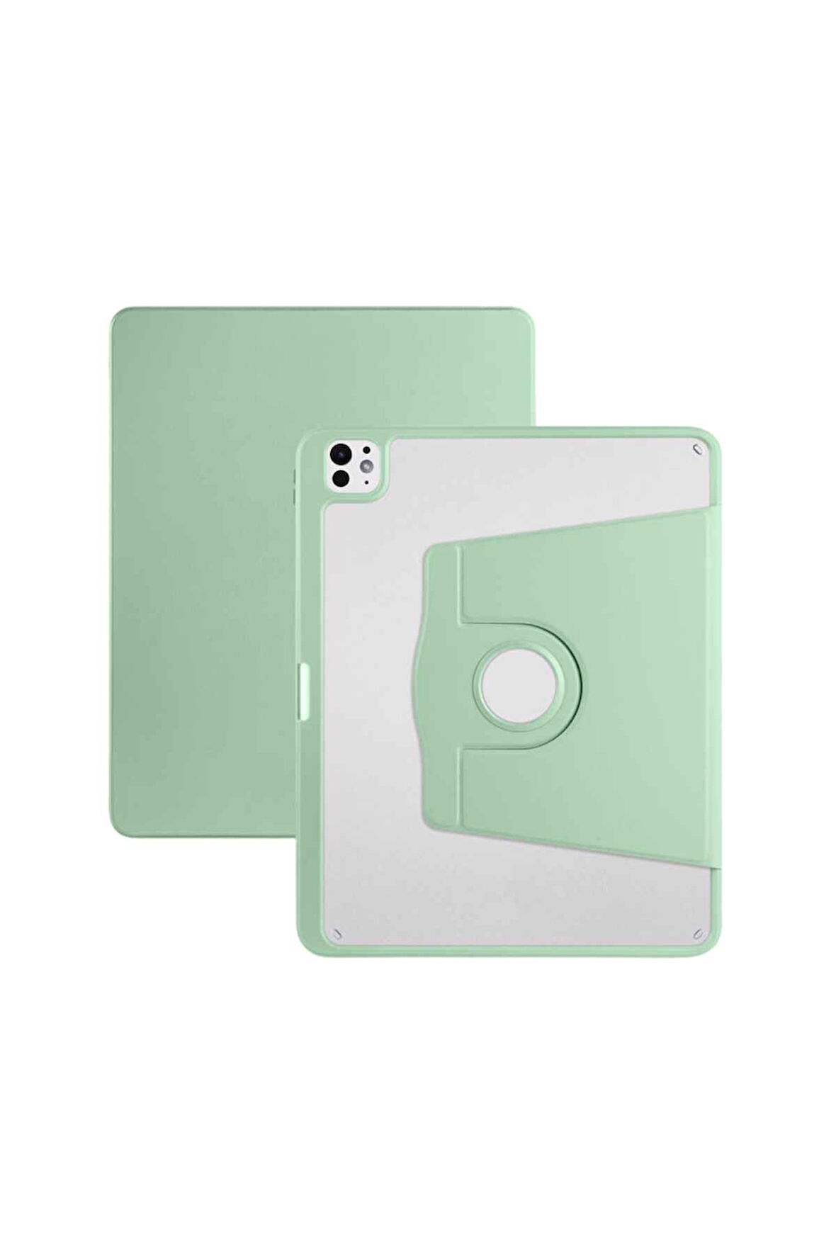 iPad 11 inç Pro M2 3/4 Nesil Uyumlu 360 Dönebilen Yatay Dikey Stand Özellikli Pino Tablet Kılıfı