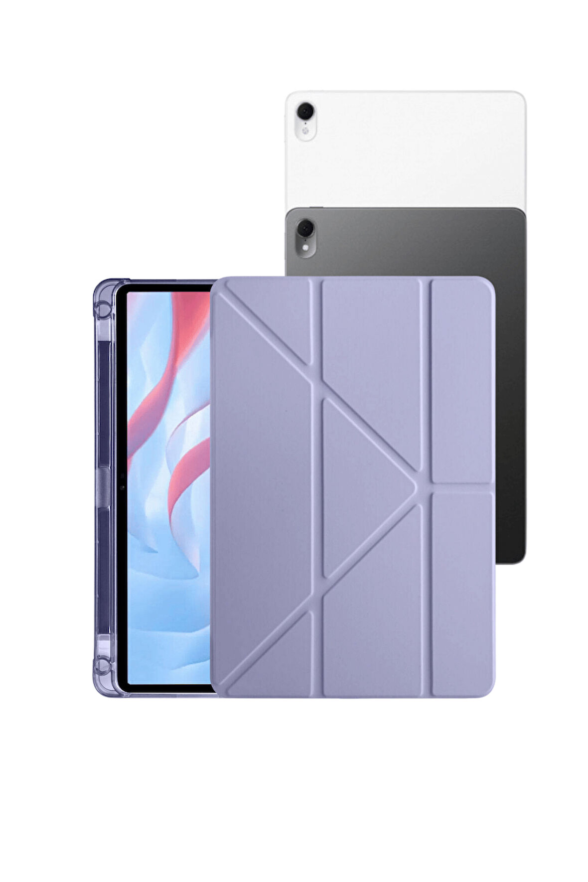 Fuchsia MatePad Air 11,5 " S "  inç Uyumlu Kalemlikli Tam Koruma Sağlayan Tablet Kılıfı