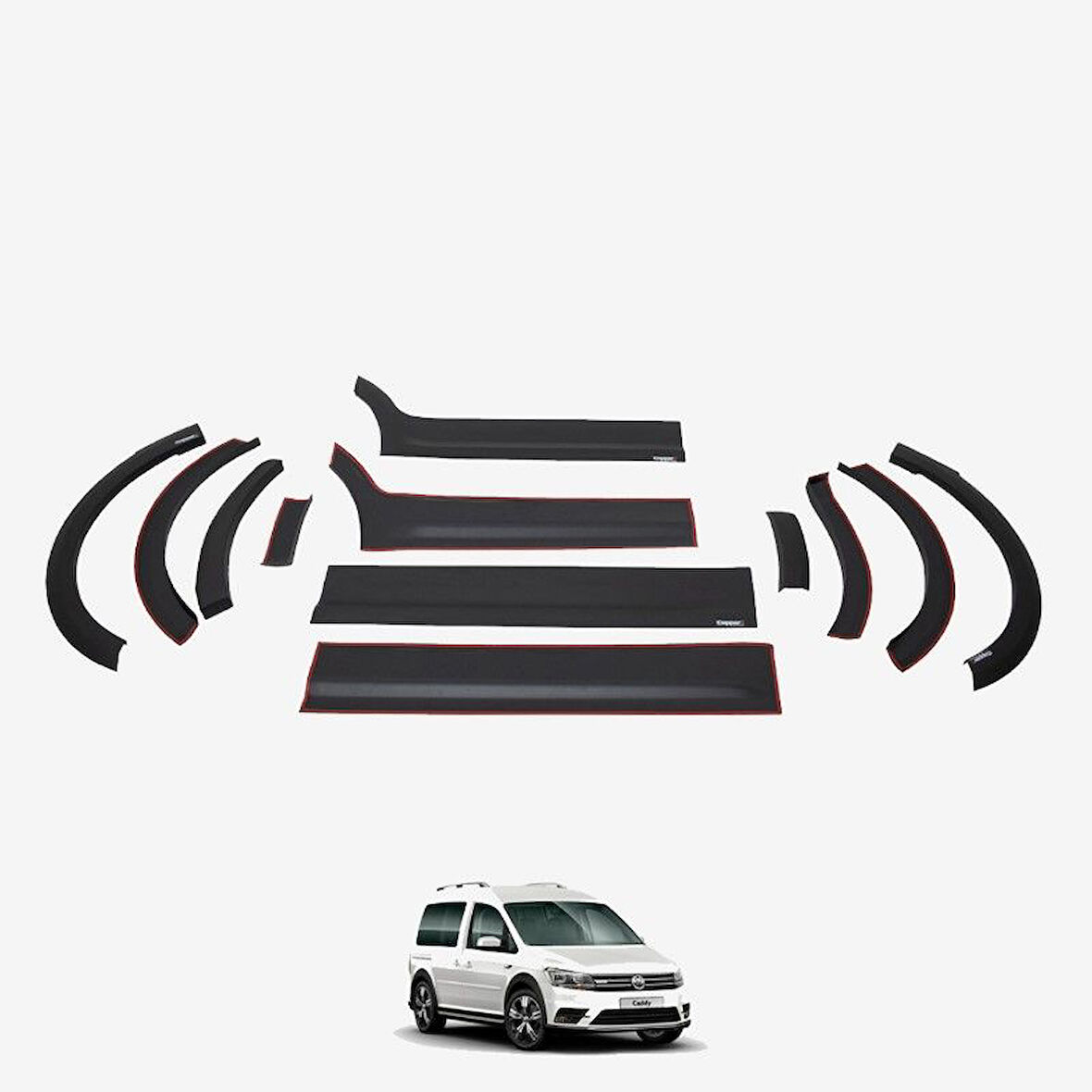 Volkswagen Caddy 2015-2020 Dodik Set 12 Parça Uzun Şase Sağ Sürgü