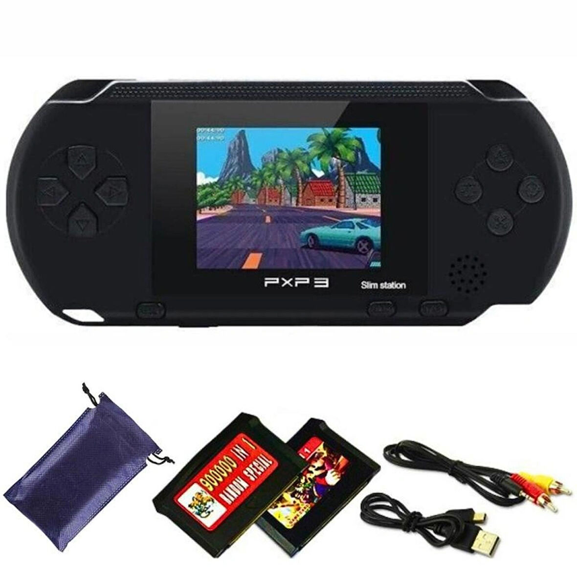 PXP3 Slim Station Retro Oyun Konsolu 16bit Cep Atari