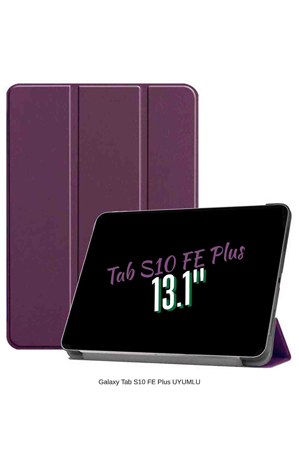 Galaxy Tab S10 FE Plus Uyumlu 13.1" Katlanabilen Standlı Smart Cover Akıllı Tablet Kılıfı