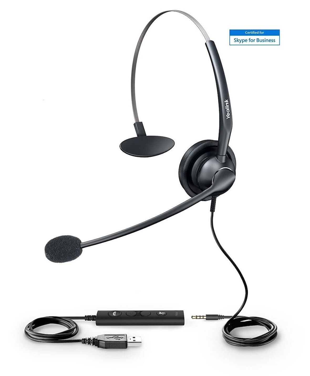 Yealink UH33 Tek taraflı Taçlı USB Ofis Kulaklığı