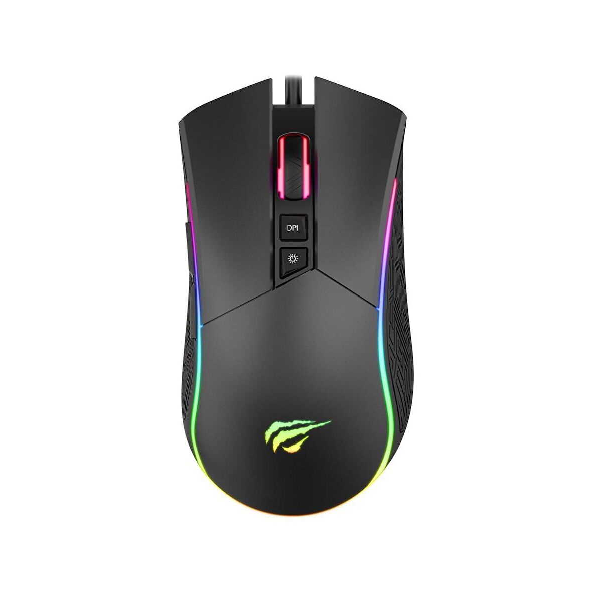 Havit Gamenote MS1001S RGB Gaming Makrolu Oyuncu Mouse Siyah