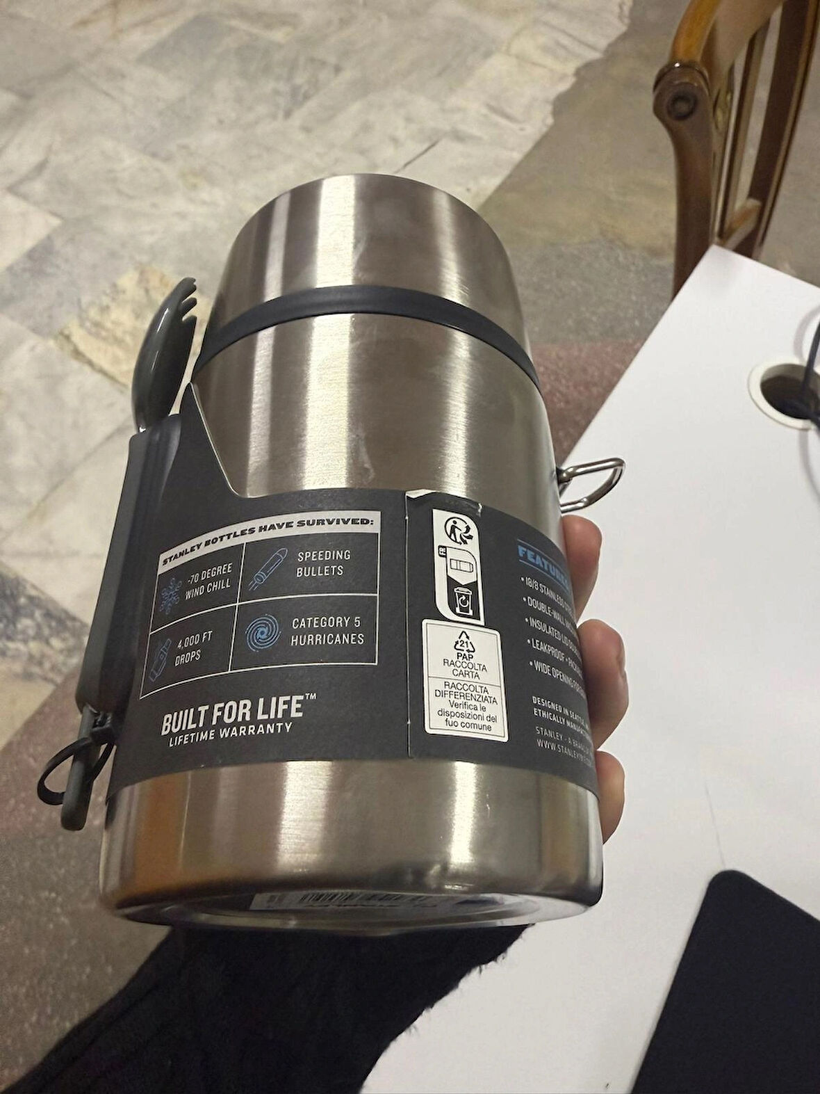 Stanley Adventure Çelik Yemek Termosu Kaşıklı 0,53 L(Az Hatalı)