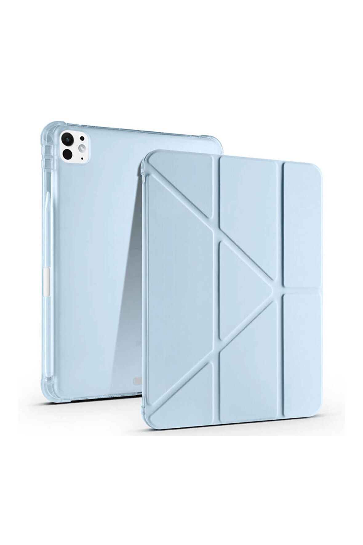 iPad Pro 11 2024 Uyumlu Tri Folding Kalem Bölmeli Akıllı Standlı Özellikli Kılıf