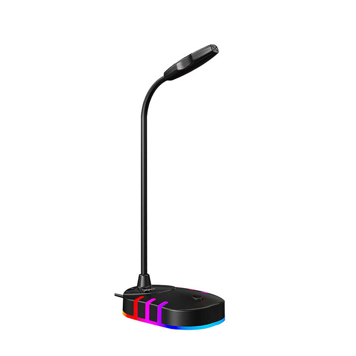 Masaüstü Mikrofon Oyuncu Mikrofonu Işıklı USB Giriş XMC-02