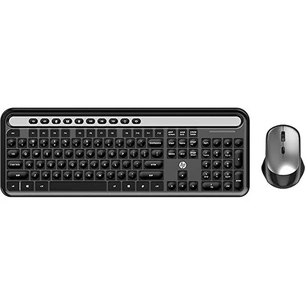 Hp CS500 Siyah Kablosuz İngilizce Q Slim Klavye + Mouse Set