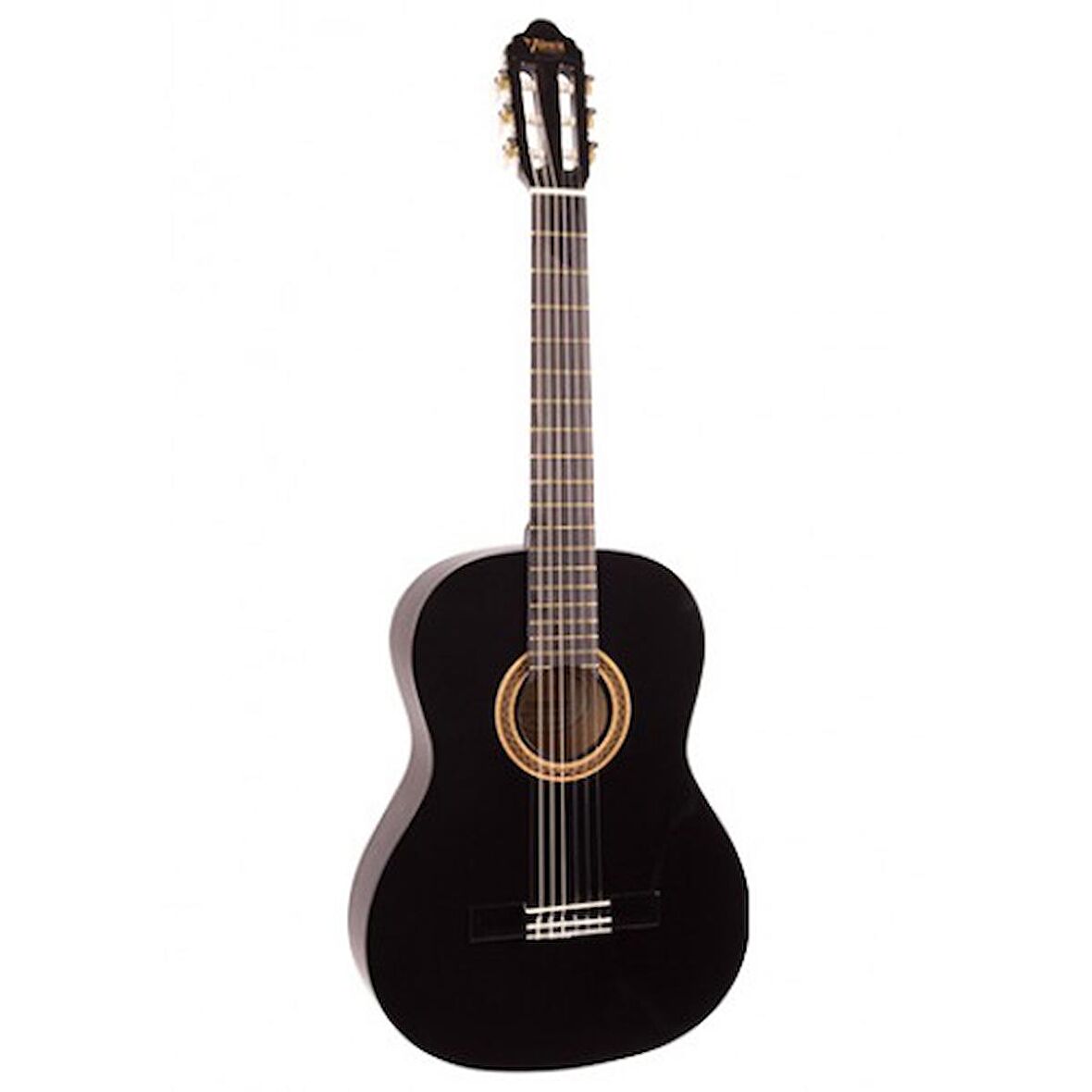 VC103TBK Sap Çelikli 11-13 yaş grubu 3/4 Siyah Klasik Gitar 