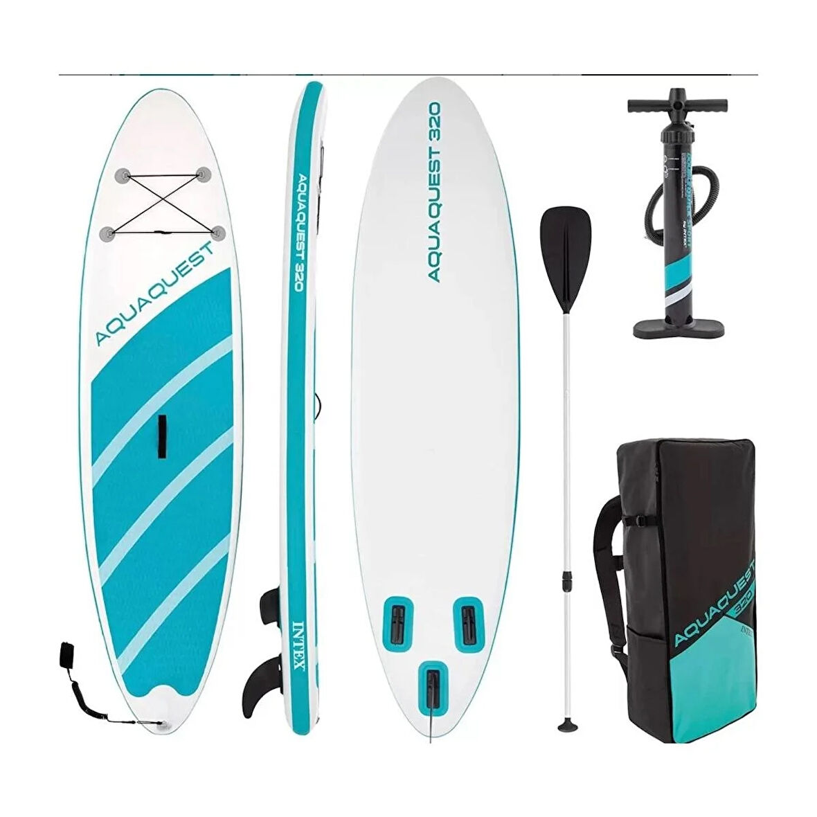 Intex Aqua Quest 320 Sup Paddle Board Seti 320x81x15cm