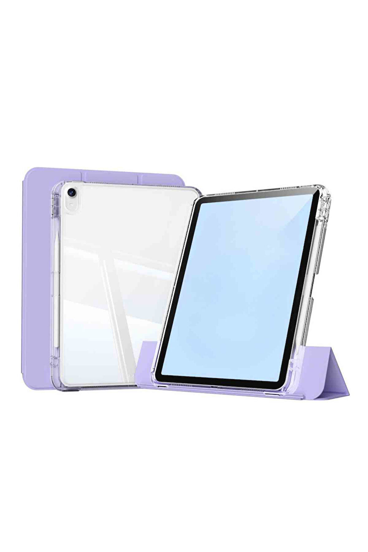 iPad Air 11 Uyumlu 4/5/6 Nesil M2/M3 Airbagli Manyetik Ayrılabilen Fuchsia Sliding Tablet Kılıfı