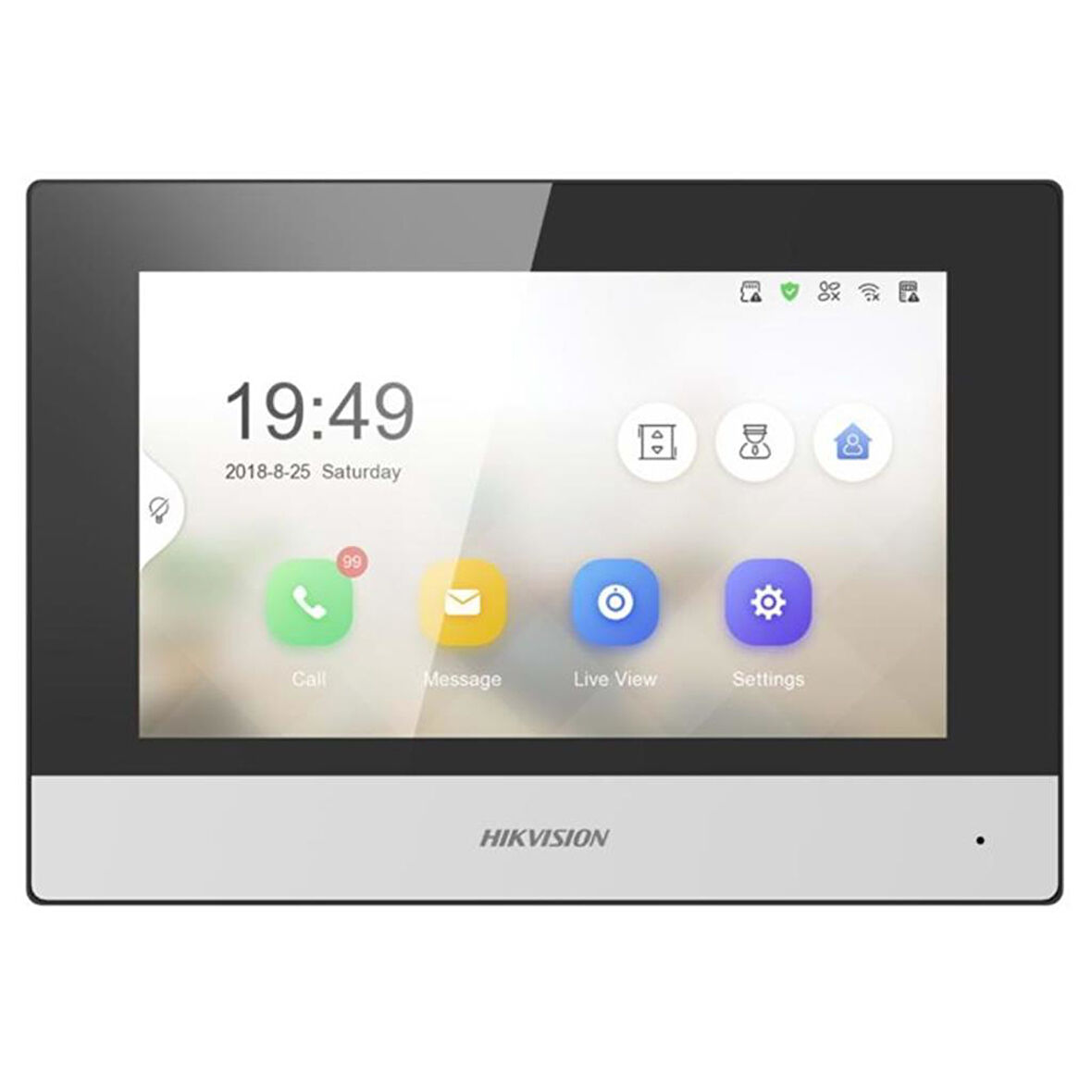 Hikvision DS-KH6320-WTE1 7" Dokunmatik Ekran Ip İç Ünite Görüntülü Diafon