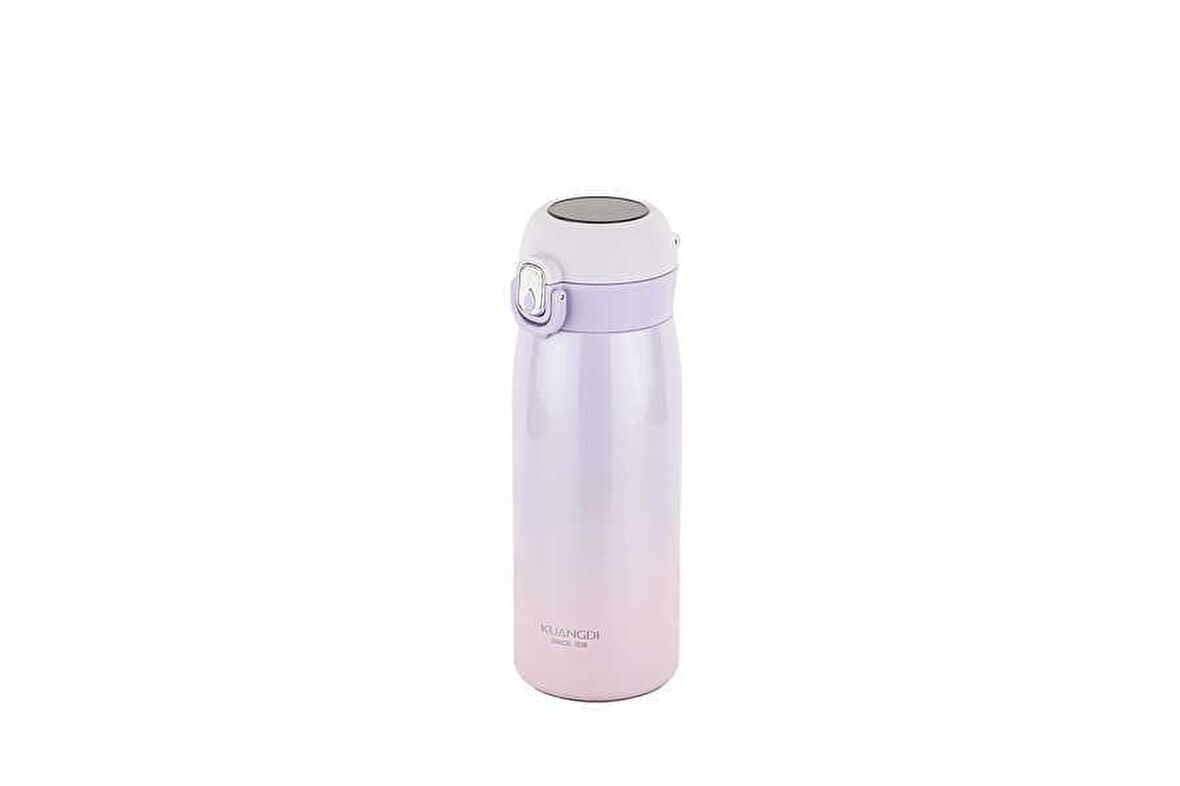 TANTİTONİ OKADI MOR PASLANMAZ ÇELİK ISI GÖSTERGELİ TERMOS 400ML