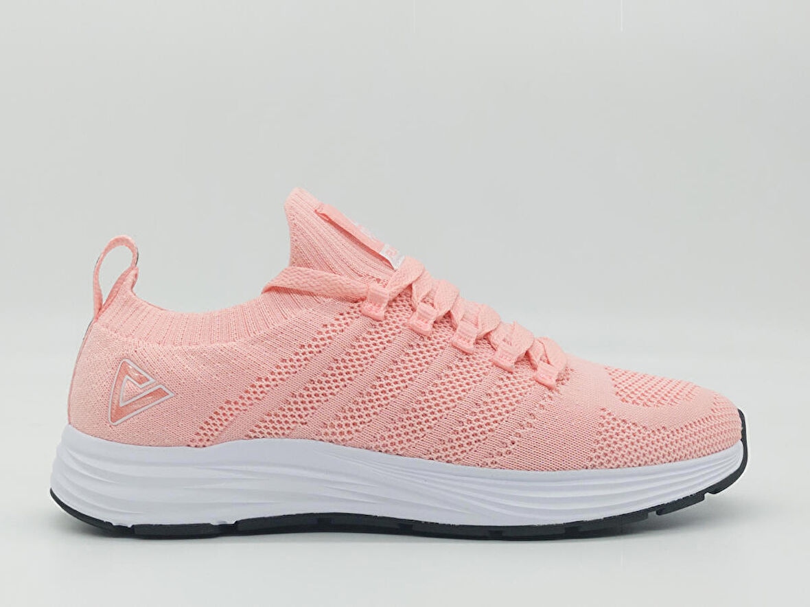 Peak Running EW0127H Kadın Açık Pembe Beyaz Kaymaz Taban Ortopedik Nefes Alabilen Garantili Rahat Hafif Günlük Sneaker Yürüyüş Koşu Spor Ayakkabısı