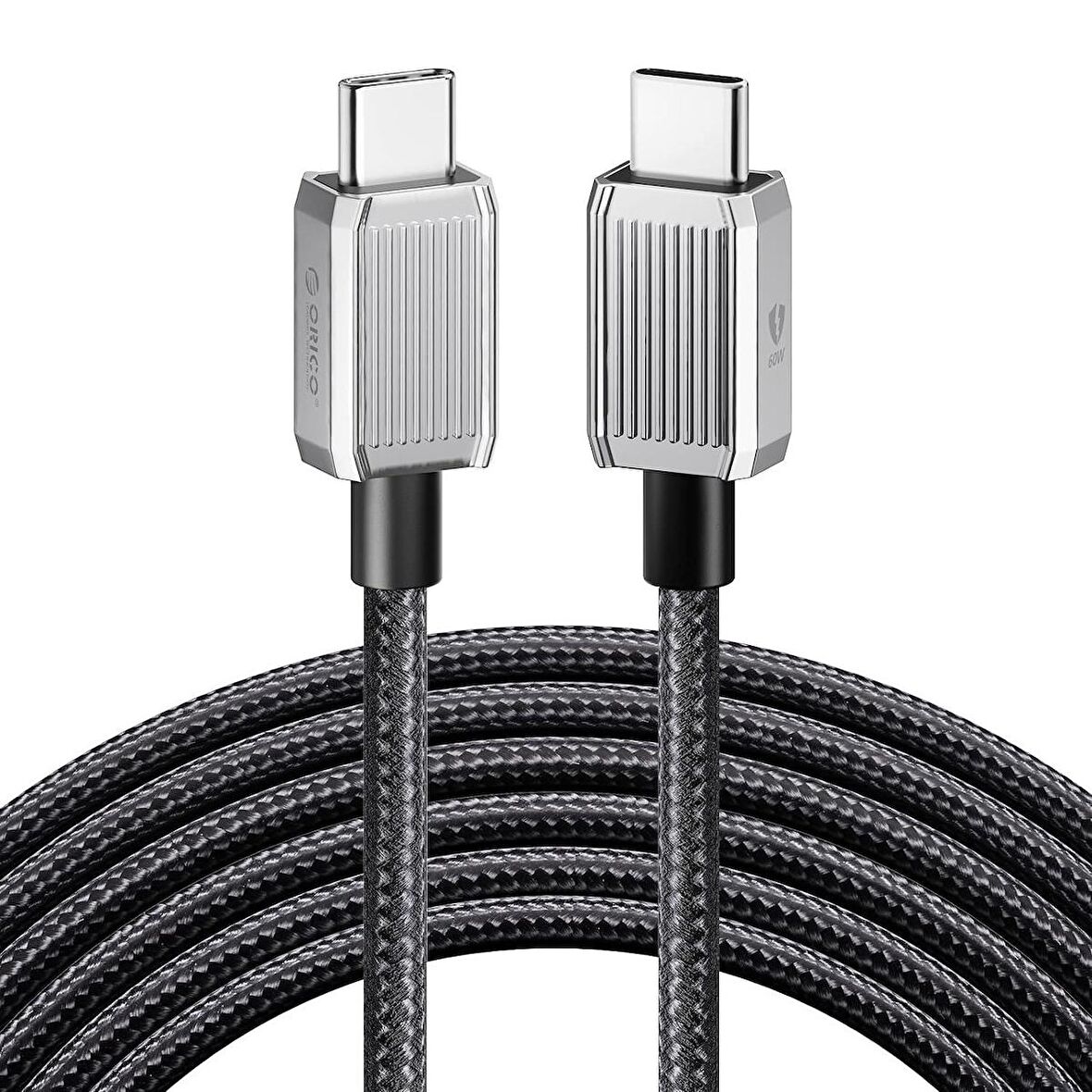 Orico 60W 3A PD Type-C to Type-C Hızlı Şarj ve Data Kablosu 1.5 Metre Siyah