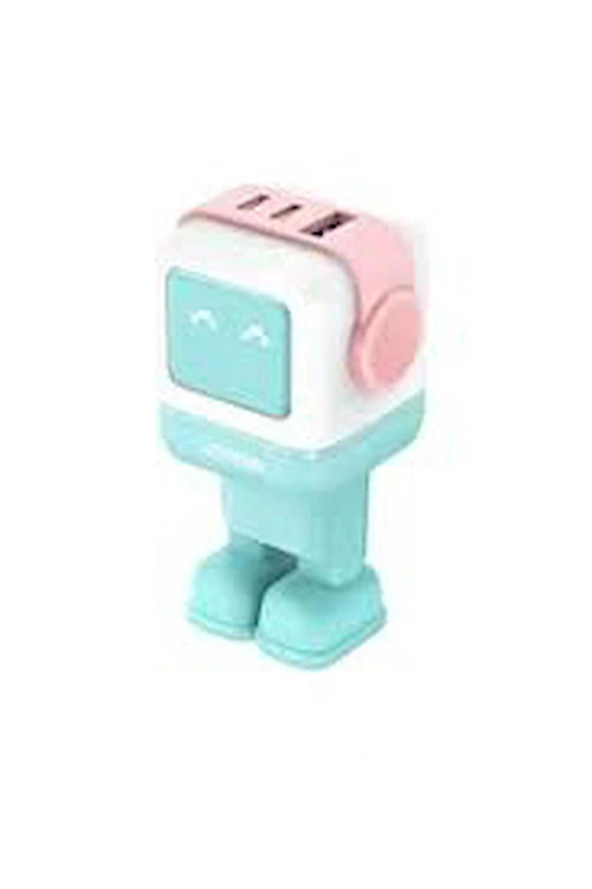 Uno 65w Robot Gan Hızlı Şarj Cihazı 2xusb-c, 1xusb-a, Renkli Yeşil 35855