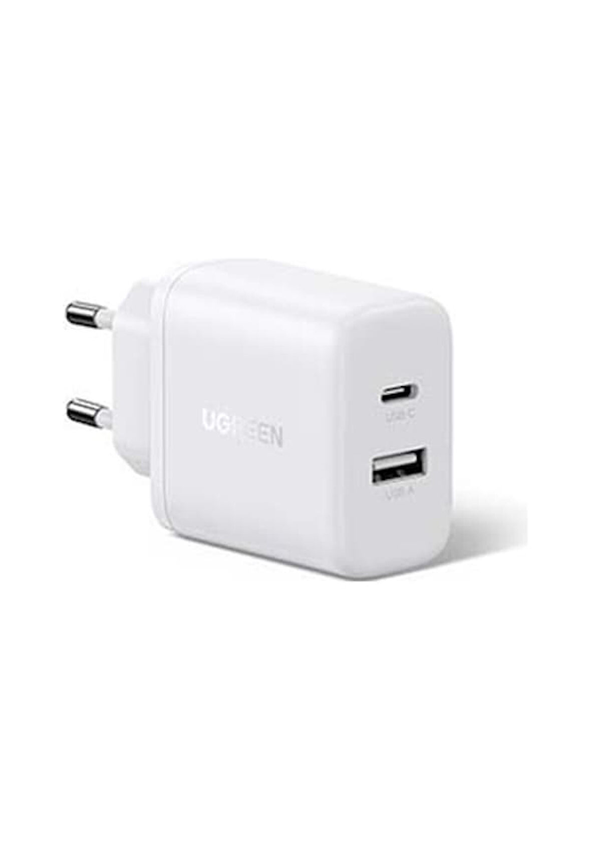 Ugreen 20w 2 Portlu Hızlı Şarj Cihazı, 1xusb-a, 1x Usb-c Beyaz - 45310