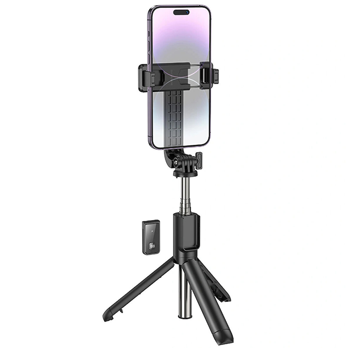 Telefon Tripod Selfie Çubuğu BY11 Bluetooth tripod ve uzaktan kumandalı siyah