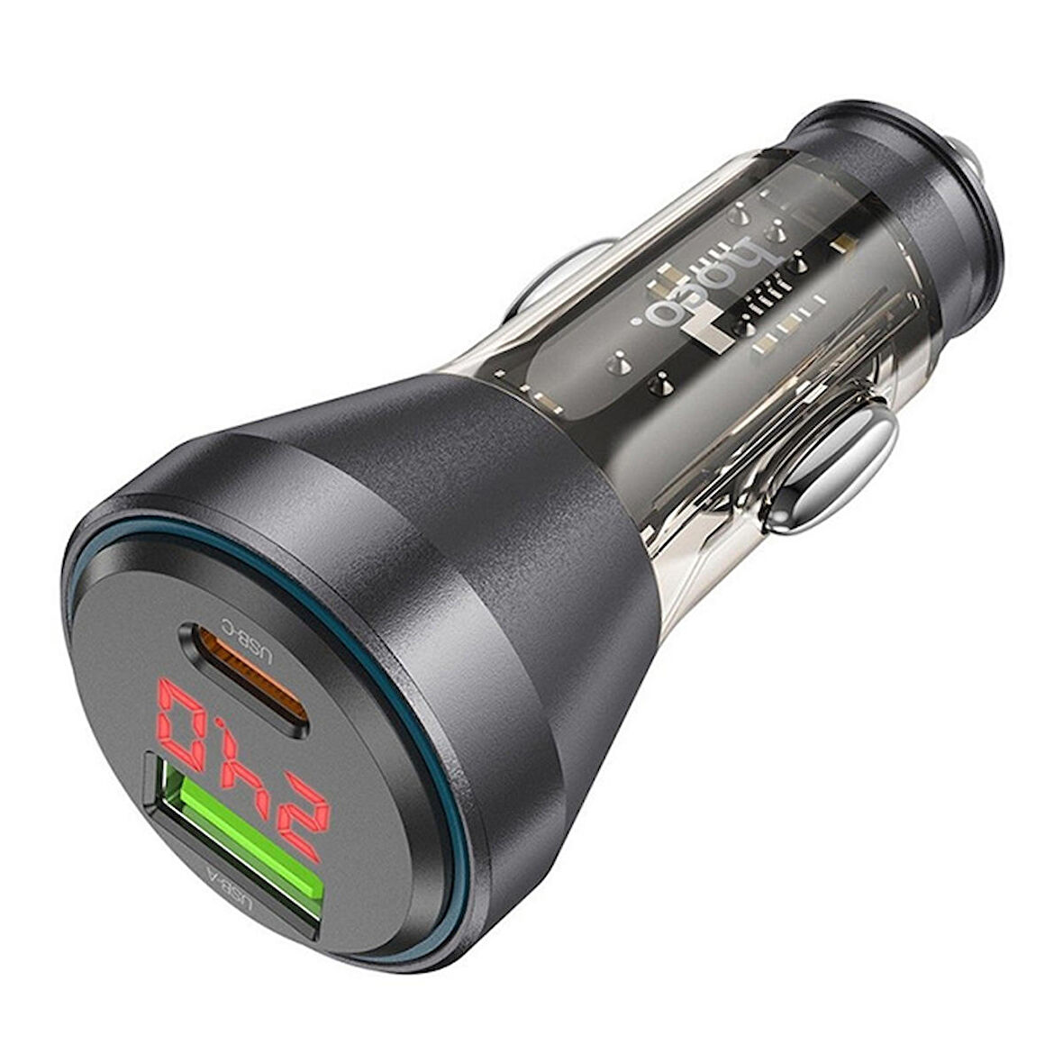 HOCO NZ12B Unimpeded PD48W USB + Type-C Araç Çakmaklık Hızlı Şarj Aleti