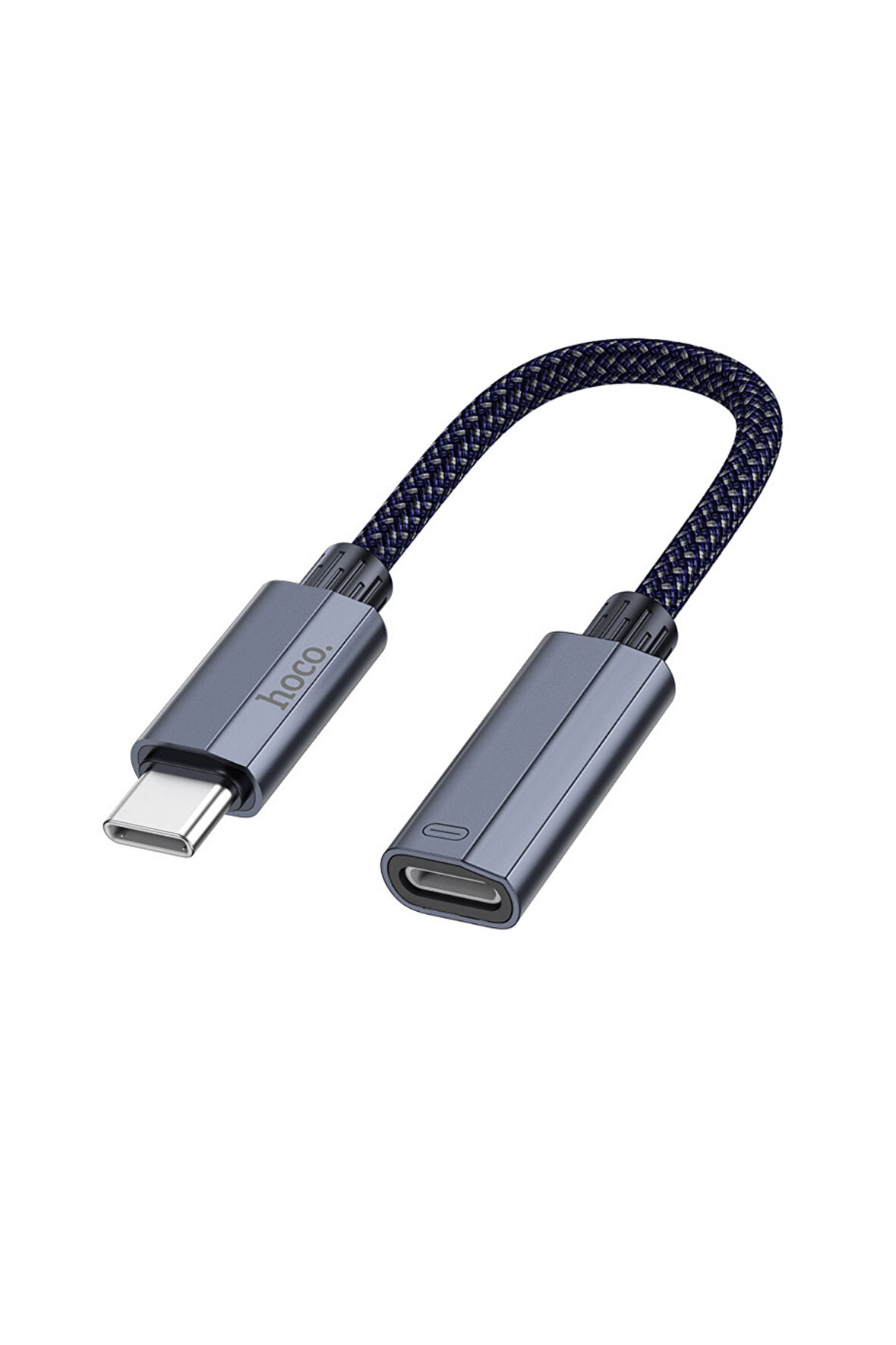 UA29A 15cm Tak Çalıştır Type-C to Alüminyum Örgülü Kablolu Lightning Dönüştürücü