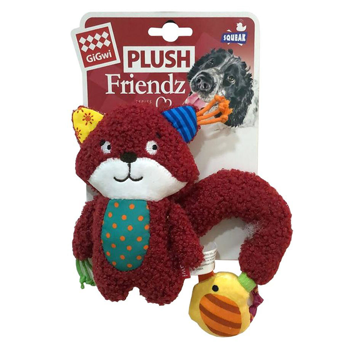 Plush Friendz Sesli Sincap Peluş Köpek Oyuncağı